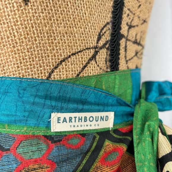 Earthbound trading company reversible  boho festival rap skirt - Picture 7 of 12